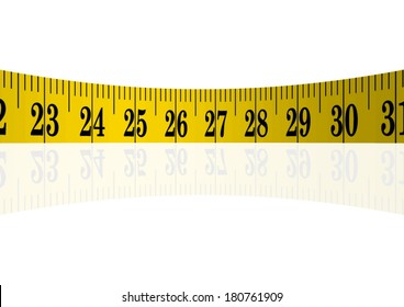Vector cloth measure / measuring tape 3D 