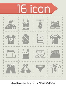 Vector Clothes icon set