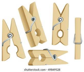 Vector Clothes Pins