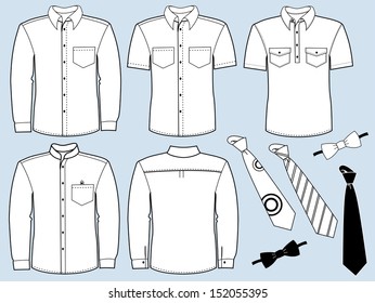 Vector clothes special for work isolated for design