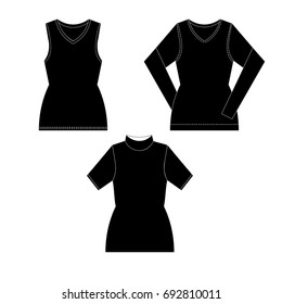 Vector clothes top design illustration