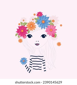 Vector clothing graphic, graphic for kids clothing