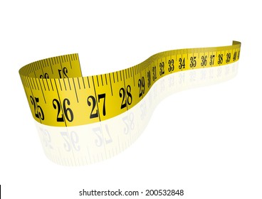 Vector clothmeasure / measuring tape 3D