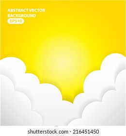 Vector cloud background