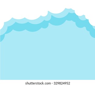 Vector cloud background
