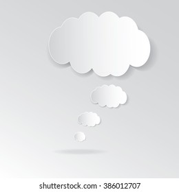 Vector cloud background. Eps10