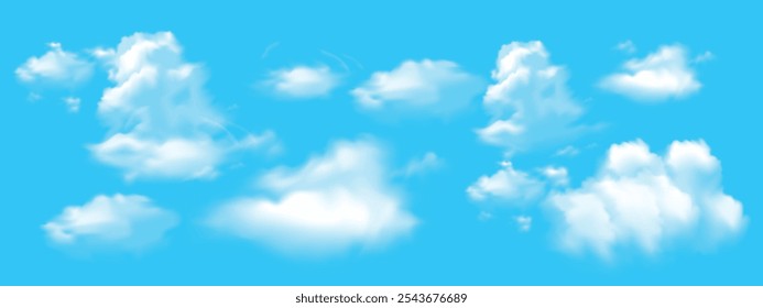 Vector cloud with blue sky background artwork