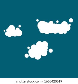 
vector cloud in cartoon style