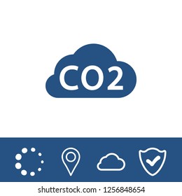 Vector cloud computing download icon, vector illustration