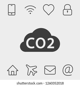 Vector cloud computing download icon, vector illustration