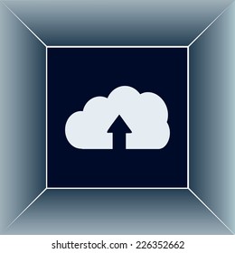 Vector cloud computing download icon