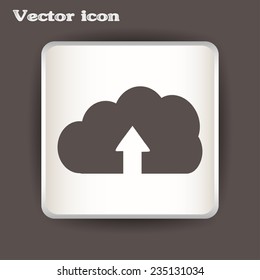 Vector cloud computing download icon