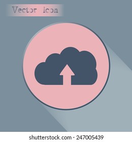 Vector cloud computing download icon