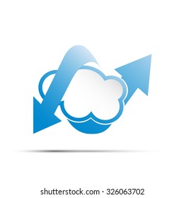Vector Cloud computing and mobility concept