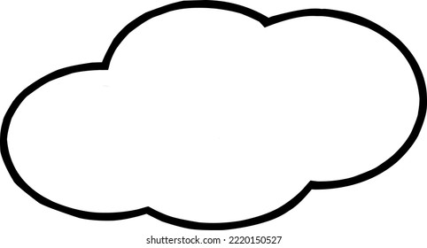 Vector cloud icon colorful flat line