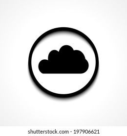 Vector cloud icon. Eps10. Easy to edit. Flat design style