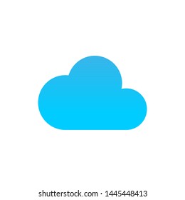 Vector cloud icon cloud illustration isolated. Clouds silhouettes. Cloudes icon isolated on white background. Cloud vector illustration Eps10. Cloudes icon flat vector illustration for logo, web, app.