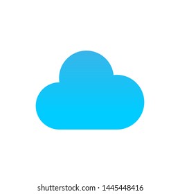 Vector cloud icon cloud illustration isolated. Clouds silhouettes. Cloudes icon isolated on white background. Cloud vector illustration Eps10. Cloudes icon flat vector illustration for logo, web, app.