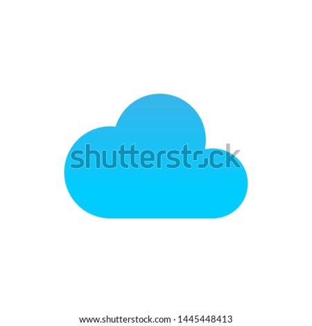 Vector cloud icon cloud illustration isolated. Clouds silhouettes. Cloudes icon isolated on white background. Cloud vector illustration Eps10. Cloudes icon flat vector illustration for logo, web, app.