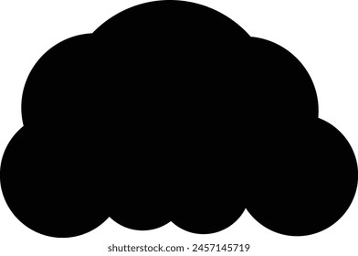 Vector cloud icon on white background. eps 10 cloud icon.