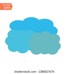 Vector cloud icon. cloud for web site, poster, placard and wallpaper. Creative modern concept.