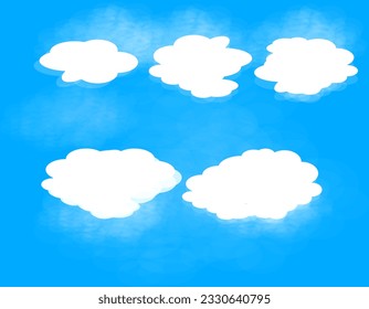 vector cloud pattern and background illustration