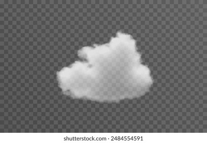 Vector cloud png. Smoke or cloud vector stock image. Stock vector illustration. 