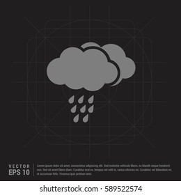 Vector cloud Rain icon
