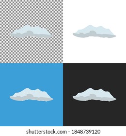 Nube vectorial en la caricatura de arte celeste ilustración de objeto realista versión 2d HD