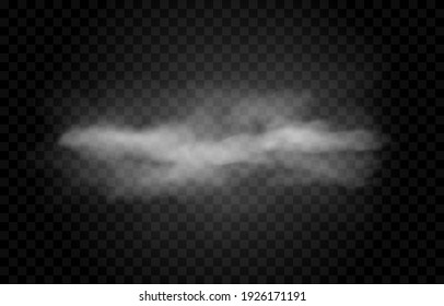 Vector cloud of smoke or fog. Fog or cloud on an isolated transparent background. Smoke, fog, cloud png. - Shutterstock ID 1926171191