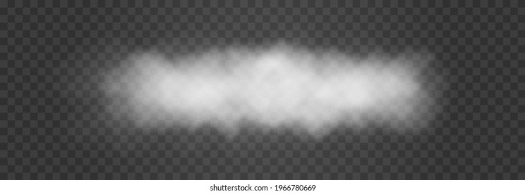 Vector Cloud Of Smoke Or Fog. Fog Or Cloud On An Isolated Transparent Background. Smoke, Fog, Cloud Png.