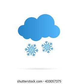 Vector Cloud and Snow Icon