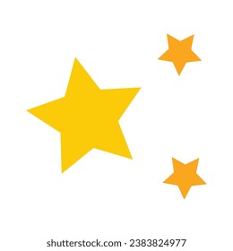 Vector cloud of stars sparkles stars isolated on white background vector illustration.
