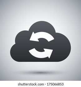 Vector Cloud Sync Icon