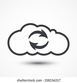 Vector Cloud Sync Icon
