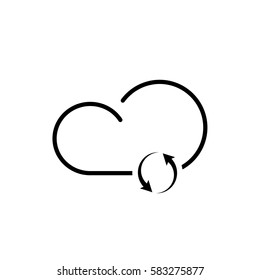 Vector cloud sync icon