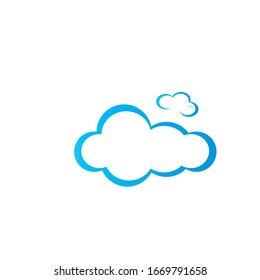 vector cloud technology logo template illustration design 
