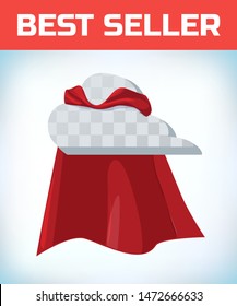 Vector cloud template, logo in cape. Concept Logo. Vector Design Elements with cloud symbol. Isolated illustration on a white background