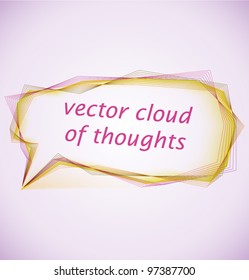 Vector cloud of thoughts
