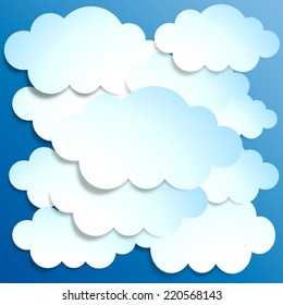 Vector Clouds background