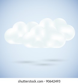 Vector clouds on blue. best choice