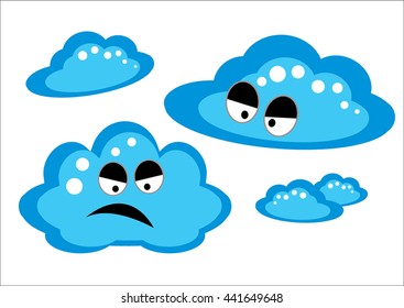 Vector of clouds style design