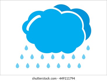 Vector of clouds style design, Abstract vector clouds style