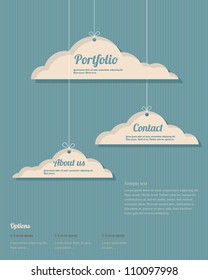 Vector clouds webdesign