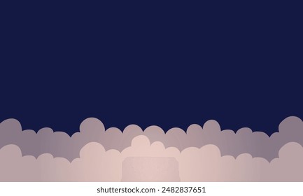 Vector Cloudscape Background illustration design.