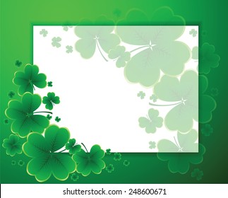 Vector - clover background for the St. Patrick's Day