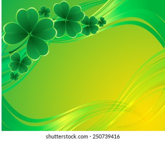 Vector - clover background for the St. Patrick's Day