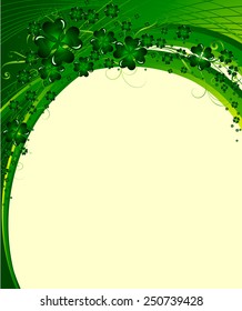 Vector - clover background for the St. Patrick's Day