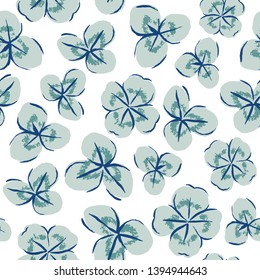 Vector clover hand drawn pattern. Great for inviations, st. Patrick calebrations, gift wrapping