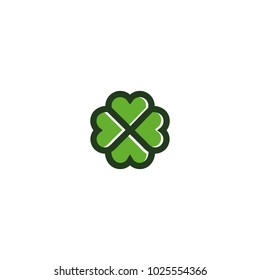 vector clover logo design download template graphic